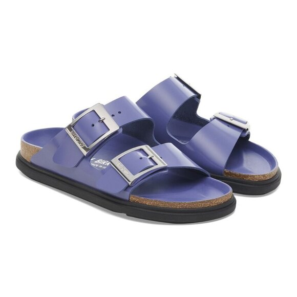 Birkenstock Shoes Arizona Droplet Buckle High Shine Purple Dusk Sandals